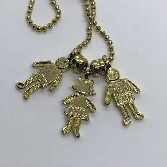 Girl and boys GSC pendants Long Ball chain necklace 29 Inches Red Green Purple - Picture 3 of 12